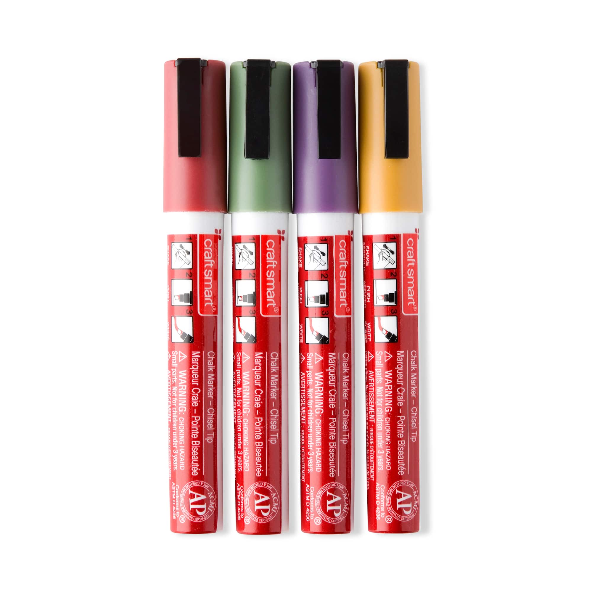 9 Packs: 4 ct. (36 total) Earthy Chalk Marker Set by Craft Smart®